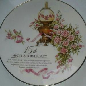 Avon 15th Anniversary plate